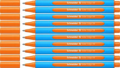 Instruments d'écriture Schneider stylo à bille Schneider - bord coulissant - xb - orange - 10 pièces - s-152206-10
