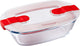 Pyrex Cook, récipient chauffant rectangulaire avec couvercle 17 x 10 cm