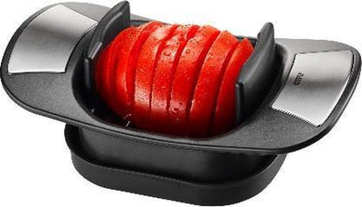 Coupe-tranches Gefu caprese – pour mozzarella, légumes et fruits – épaisseur de coupe 8 mm – acier inoxydable