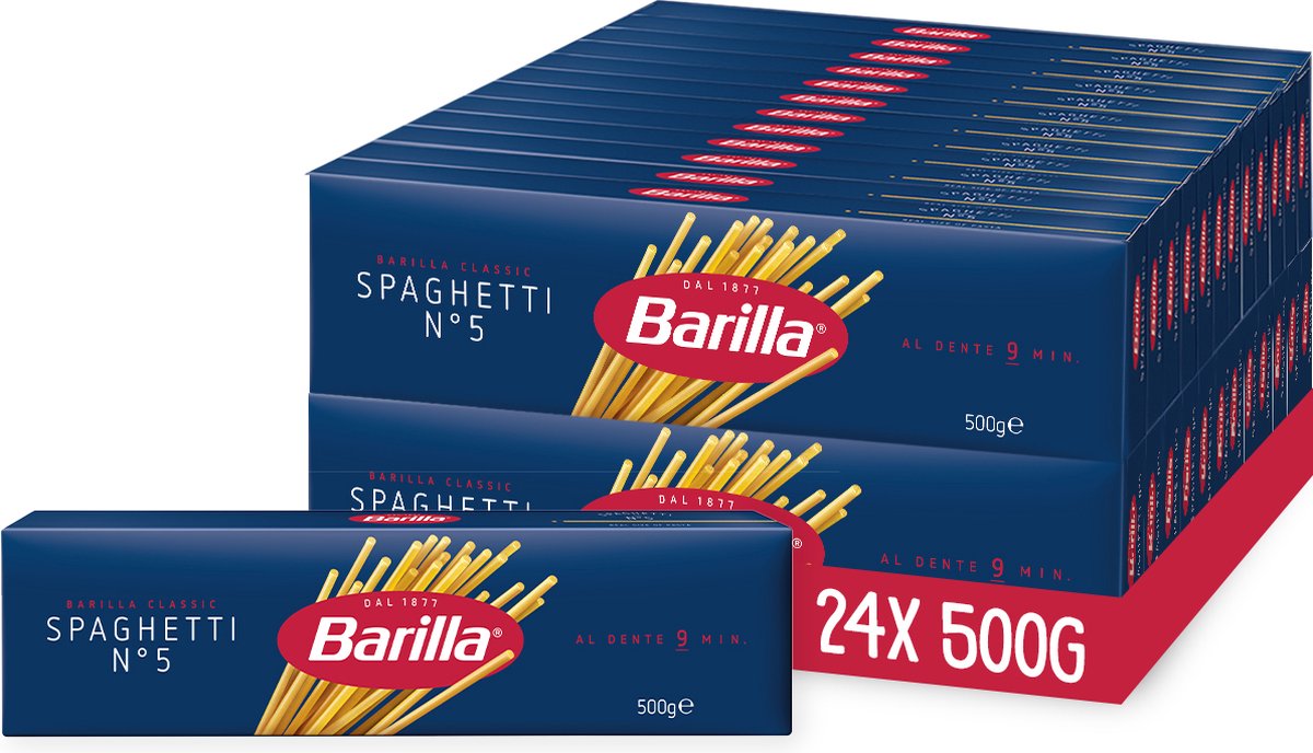 Spaghetti Barilla - italien traditionnel - pâtes - 24 x 500g