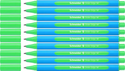 Instruments d'écriture Schneider stylo à bille Schneider - bord coulissant - m - vert - 10 pièces - s-152104-10