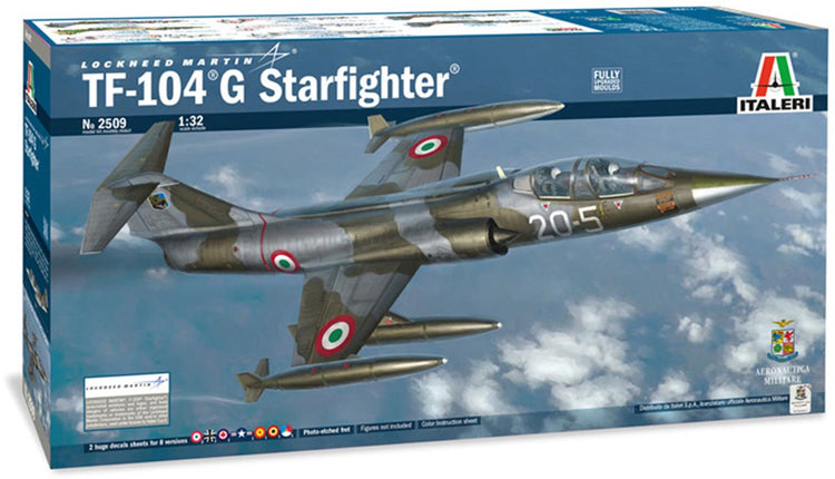 Maquette avion Italeri - 2509 TF-104 g starfighter (nl décalcomanies) plastique - 1:32 - modélisme
