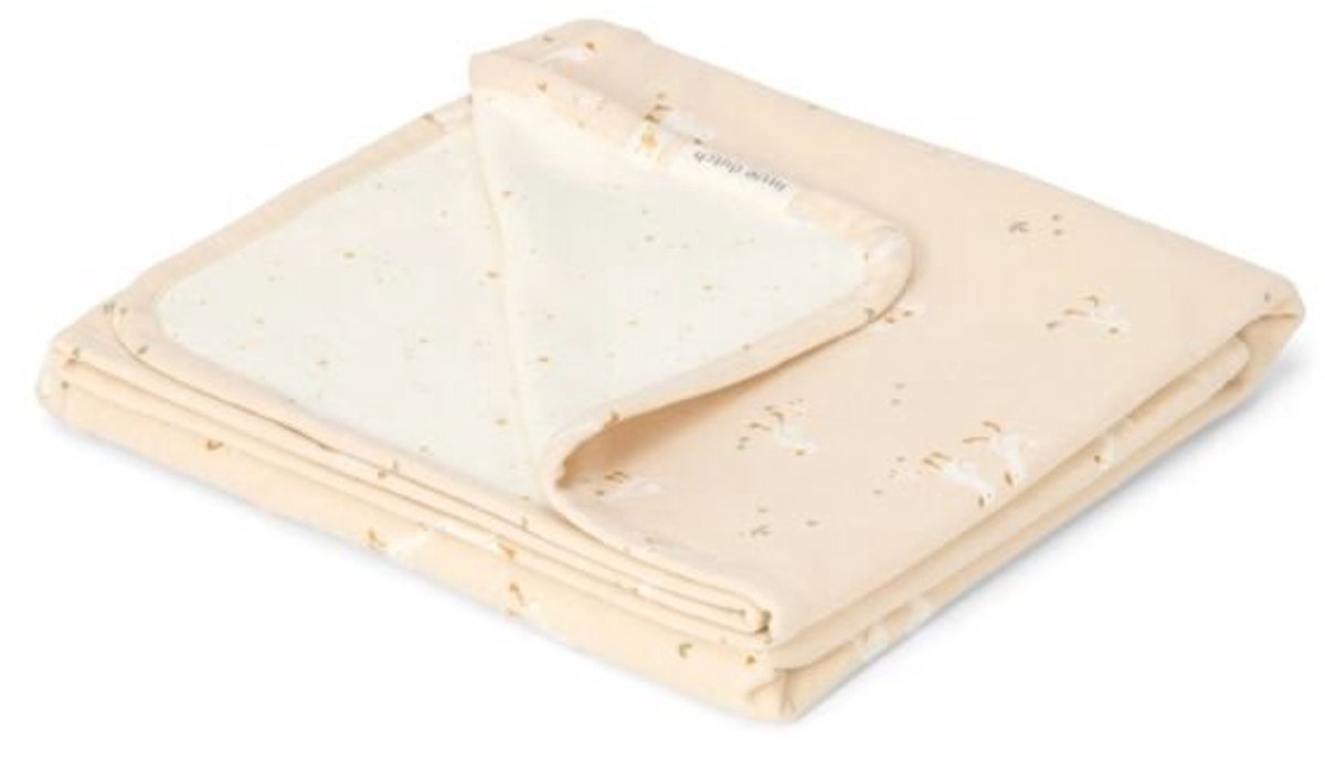 Petite couverture de berceau hollandaise - beige - petite oie - étoiles de lune