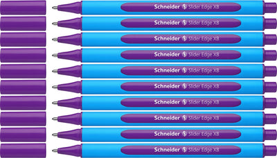 Instruments d'écriture Schneider stylo à bille Schneider - bord coulissant - xb - violet - 10 pièces - s-152208-10