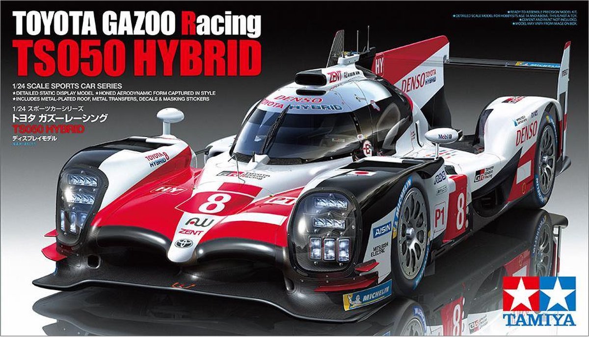 Tamiya modèle kit voiture - 24349 toyota gazoo racing TS050 voiture hybride plastique - 1:24 - modèle kit
