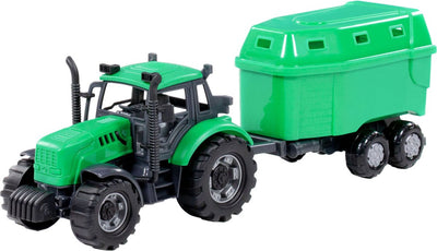 Toys Cavallino Toys Cavallino avec remorque de cheval vert, échelle 1:32