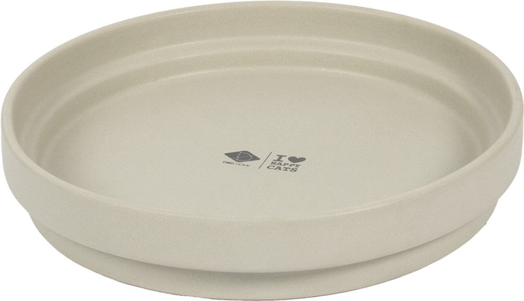 D d home i love happy cats abreuvoir ace xl-1250ml-25x25x4.5cm beige