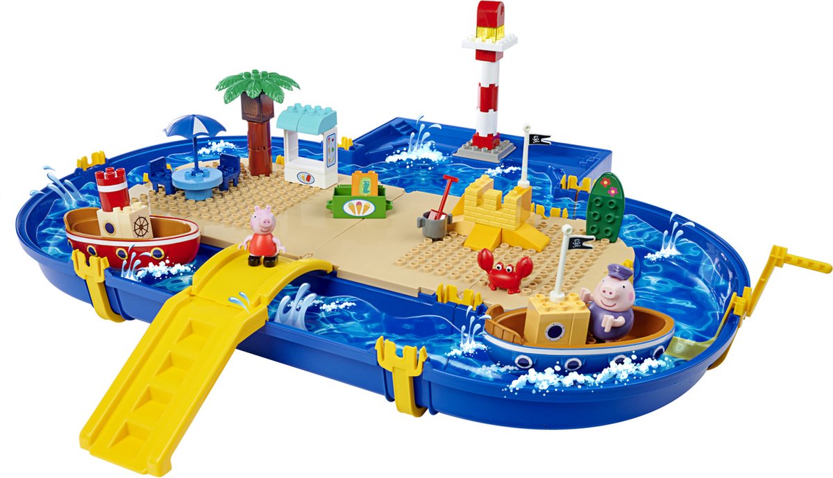 Big - jeu d'eau - Peppa Pig - voie navigable de vacances - vacances - cours d'eau