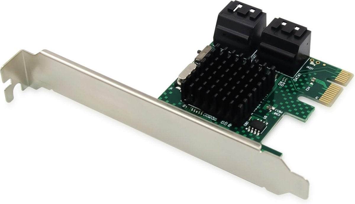 Adaptateur SATA Conceptronic emrick03g 4 ports avec câble SATA [PCIE 2.0, SATA3, 6 Gbit S, Asmedia106]
