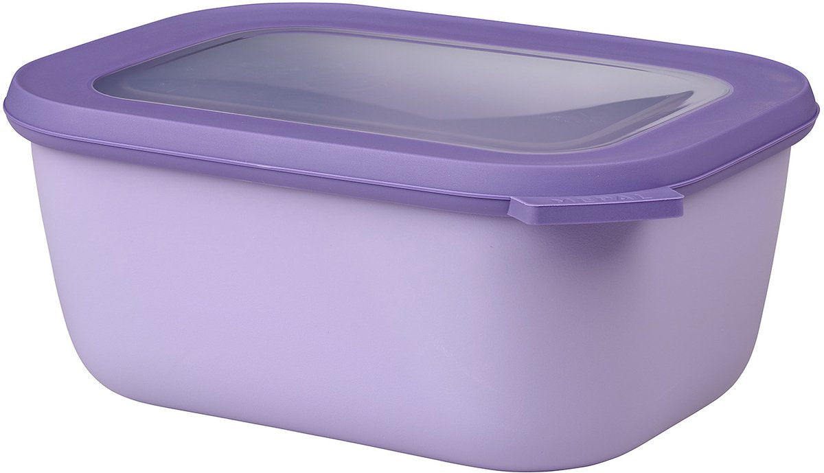 Mepal - récipient alimentaire multi-bols cirqula - 1500 ml - rectangulaire - lilas vif