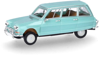 Herpa 027328-004 h0 voiture Citroën Ami 6 break, turquoise pastel