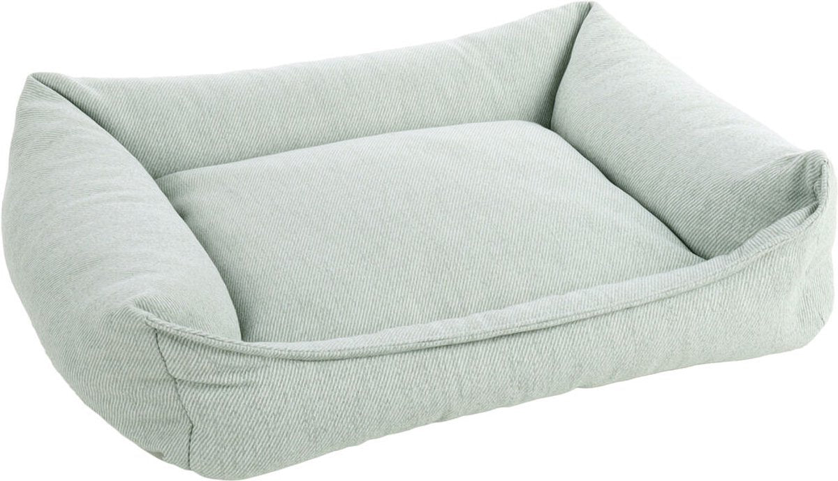 Lit orthopédique pour chien Flamingo - Lit orthopédique pour chien - Ligne Premium - Lit pour chien de luxe pur 80 x 67 x 22 cm - Mousse à mémoire de forme supplémentaire pour un confort maximal - Panier Baldar vert