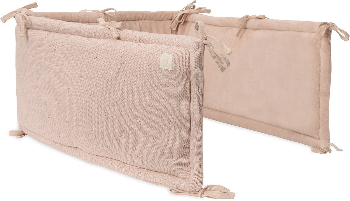 Tour de parc Jollein 180x30cm tricot douillet rose sauvage
