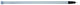 Eurotrail poteau d'auvent poteau de chevron 105-250 cm aluminium argent