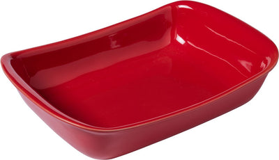 Pyrex suprême - plat à pâtisserie - rectangulaire - rouge - céramique - 33 x 7 x 23 cm