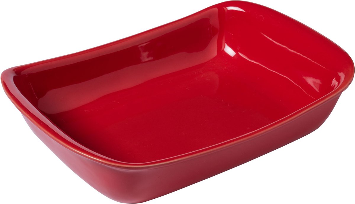 Pyrex - plat de cuisson suprême rectangle 3,2 litres - rouge - céramique