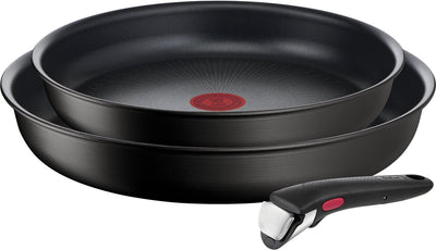 Équipement de cuisson tefal tefal ingenio illimited bours pans 24 + 28 cm avec poignée noire