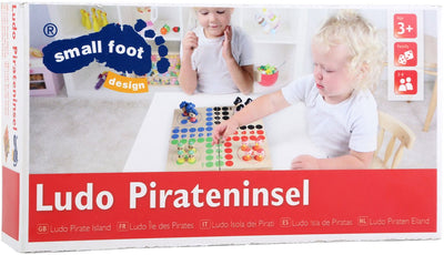 Îlot de pirate de Ludo en bois à petit pied
