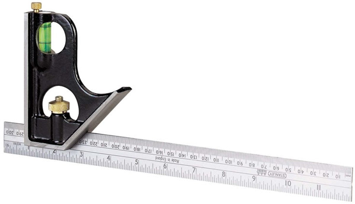 Stanley série 0-46-151 - jauge d'angle universelle - 300 mm - libella - boîtier en fonte