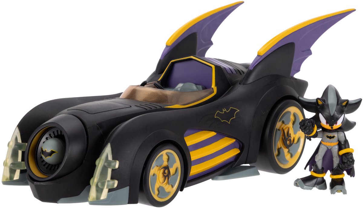 Jakks Sonic DC 6 cm Ombre + Batmobile