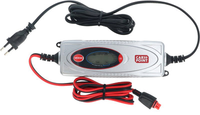 Chargeur de batterie Carpoint bx-1d 12v - entièrement automatique - cycle de charge en 7 étapes - affichage clair - lithium 3,8 ampères