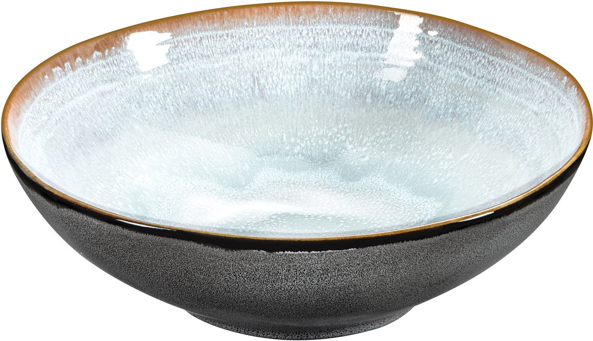 Médard de noblat - shadow aqua - saladier 24 cm - 2 parties