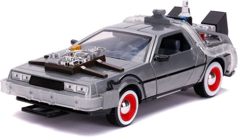 Jada Toys 1 24 Delorean retour vers le futur partie III avec lampes de travail