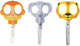 Vaessen creative • set de ciseaux pour enfants singe éléphant lion 3 pcs.