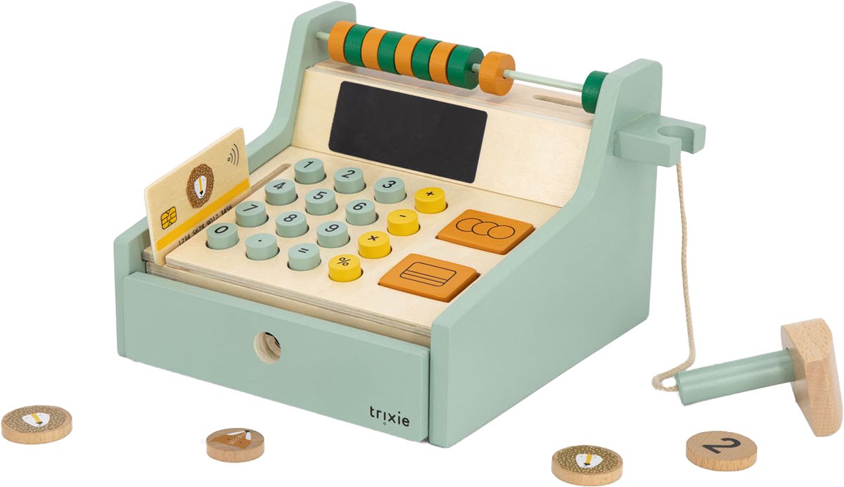 Caisse enregistreuse en bois Trixie avec accessoires