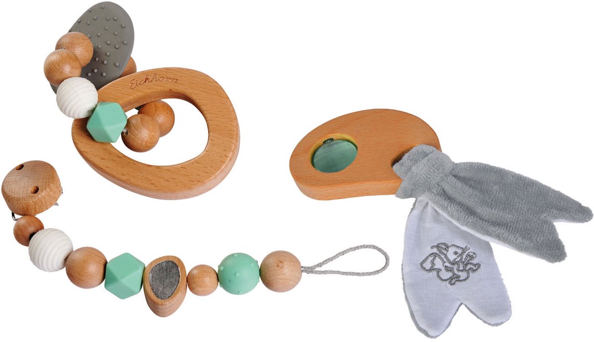 Eichhorn Baby Pure Wooden Gift Set 3dlg.