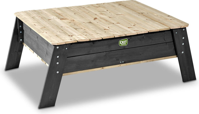 Exit jouets exit table de sable axent - table bac à sable - nappe phréatique en bois - jouets d'extérieur enfant
