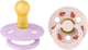 Sucette Bibs studio color - ronde - 2 pièces - 6-18 mois - coccinelle violet ciel mix
