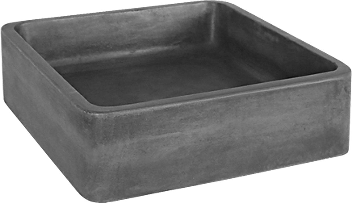 Differnz marba lavabo carré 40x40x12 béton gris foncé