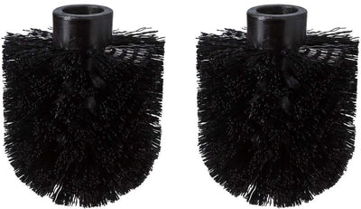 Tiger - tête de brosse WC séparée - tête de brosse WC - set de têtes de brosse pour brosse WC - universelle - noir - 2 pièces