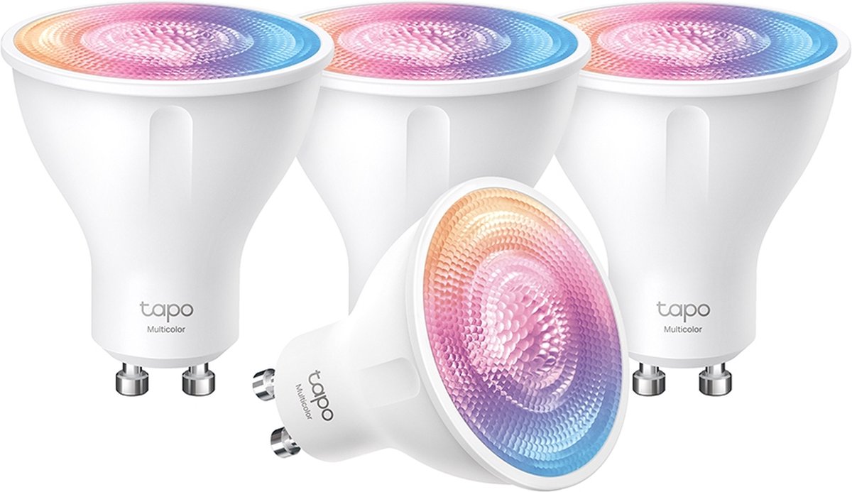 Tp-link tapo l630 spot gu10 - couleur blanche wifi - pack de 4