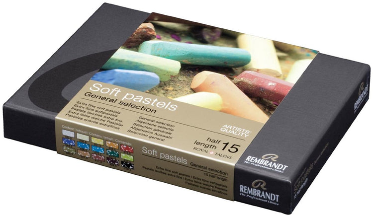 Set de pastels tendres Rembrandt demi 15 couleurs pastels tendres pastels