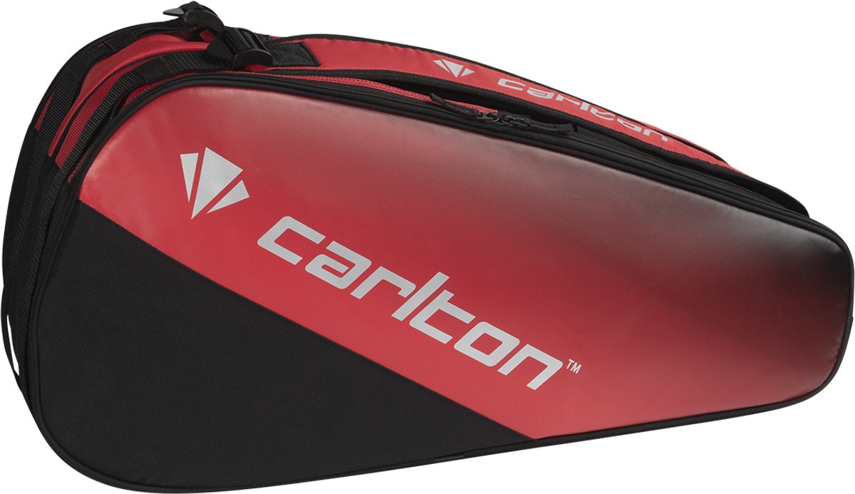 Carlton - sac de raquette team 2 compartiments - noir jaune - sac de badminton