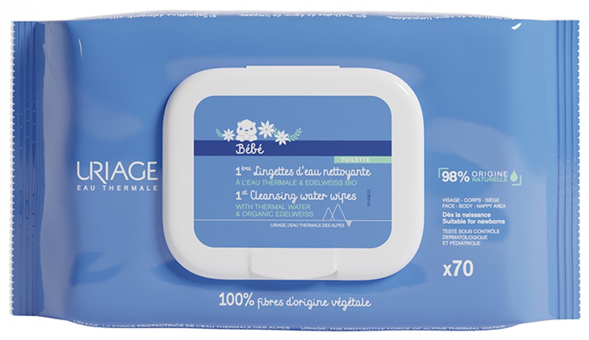 Uriage bébé 1ere eau lingettes netyantes 1 pièce