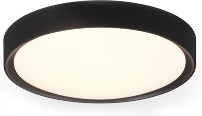 Trio clarimo - plafonnier - noir mat - incl. 1x SMD 18w - montage au plafond - source lumineuse non remplaçable - non dimmable - éclairage de salle de bain