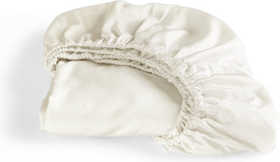 Cendrillon - dimanche - drap-housse - satin 100% coton - 180x210 cm - hauteur de matelas jusqu'à 25 cm - ivoire