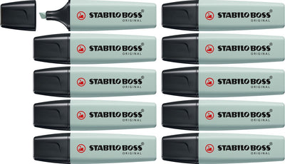 Stabilo boss original - surligneur - naturecolors - vert terre - boîte de 10 pièces