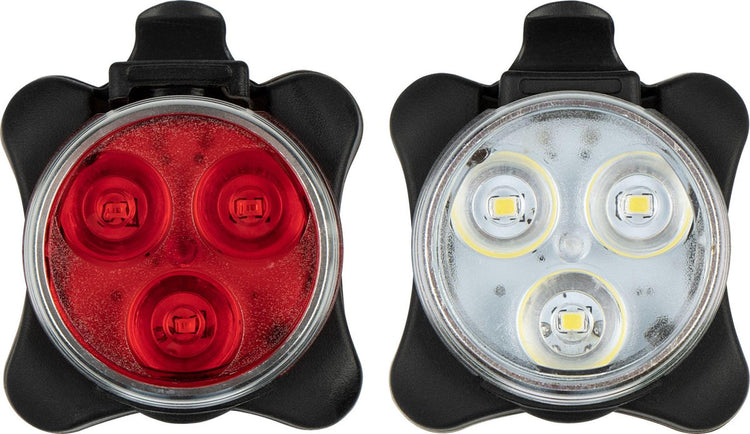 Get go Kit d'éclairage vélo LED rechargeable - tri-LED 45 -