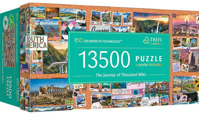 Trefl puzzle le voyage de mille kilomètres fsc mix 70% - 13500 pièces.