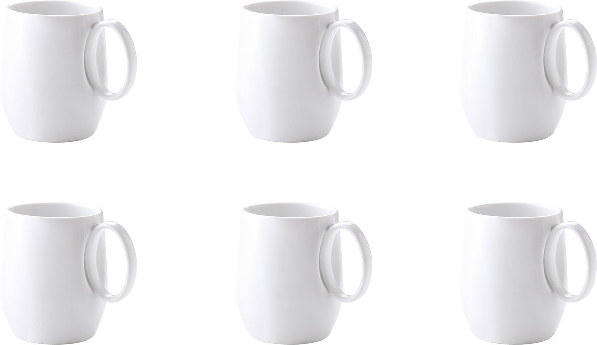 Médard de noblat médard de noblat - yaka blanc - tasse 40 cl - 6 pièces - porcelaine