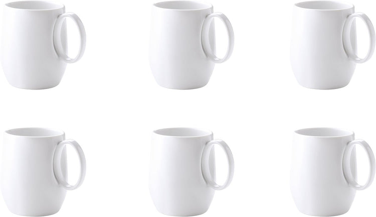 Médard de noblat médard de noblat - yaka blanc - tasse 40 cl - 6 pièces - porcelaine
