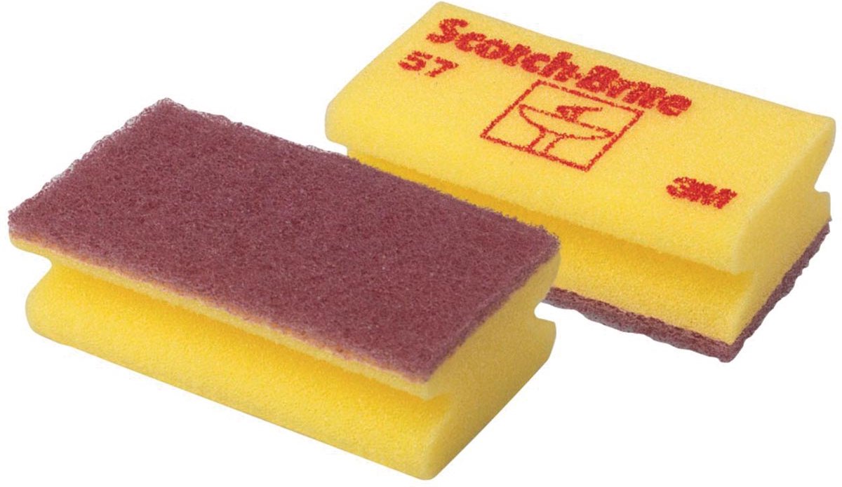 Scotch Brite éponge à récurer Scotch-Brite délicate 70x130mm jaune