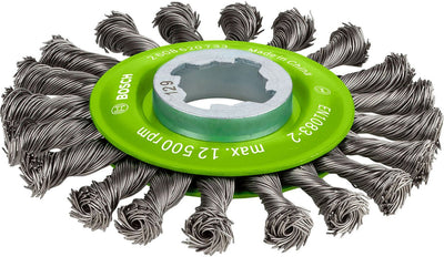 Bosch 2608620733 Brosse à disque x-lock avec fil tressé - acier inoxydable - 0,5 x 115 mm