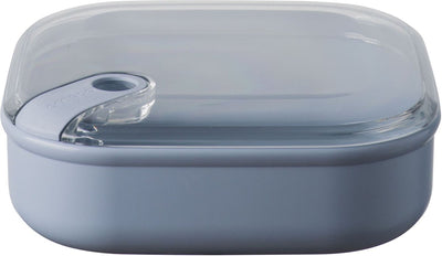Omada - boîte à lunch pull box carrée basse 1 litre - polypropylène - bleu -