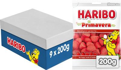 Sachet fraise en mousse Haribo (9x 200gr)