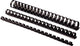 Pack 100 peignes de reliure noirs 5345707 Fellowes plastique a4 8mm